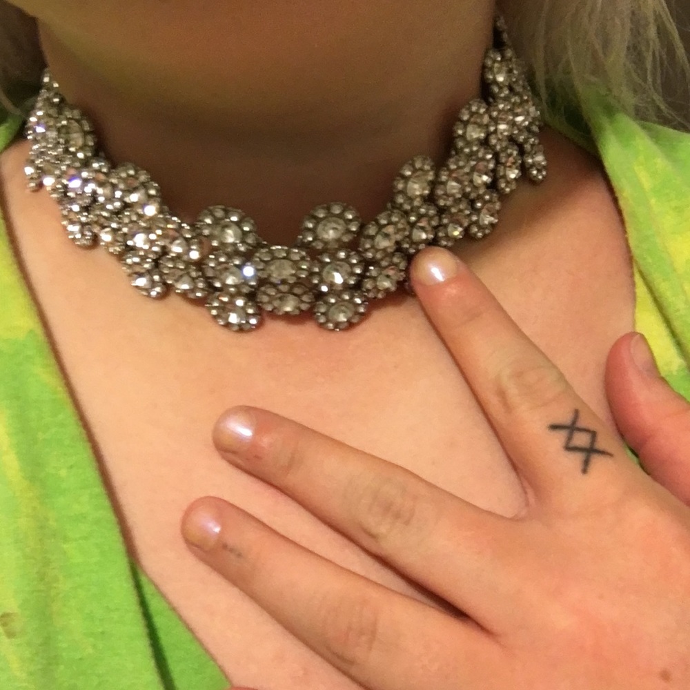 SOLD** Rhinestone Choker